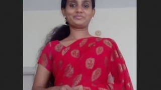 Indian wife with white breasts