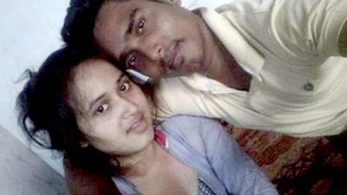 A young Indian woman has sex with her lover in college