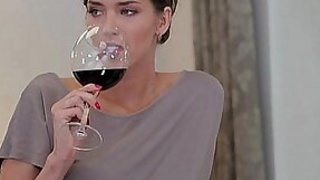 Silvie Delux unrestricted breasts dripping around cum