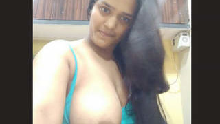 Indian girl with big breasts in aroused state - Part 1