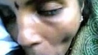 The maid gets caught by the owner while giving oral in the car