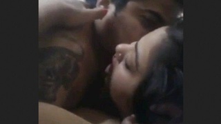 Stunning girlfriend moans in ecstasy during intimate missionary lovemaking