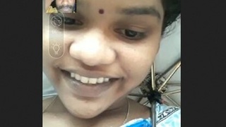 Desi beauty reveals her assets on video call