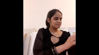 Homemade video of a horny girl pleasuring herself