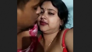 Sensual kissing session with Budi