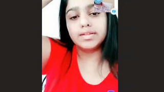 Seductive Indian beauty shares her ample bosom and intimate area in a video chat