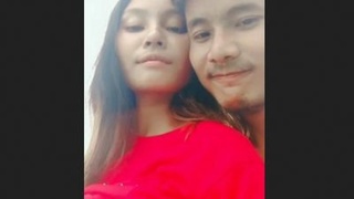 Indian teen couple's outdoor love-making