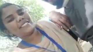 A Tamil couple's office romance heats up with a passionate blowjob