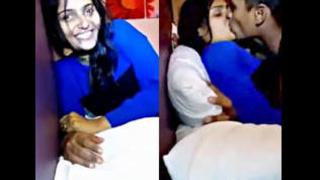 Intense and sensual kissing session in a Chennai apartment