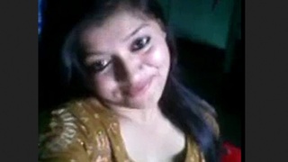 Seductive bhabi tantalizing her lover in a video