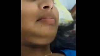 Gorgeous Bangladeshi girl engages in phone call with client while having sex