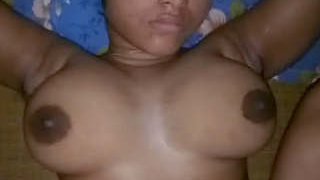 A South Asian wife receives a generous amount of semen during the night