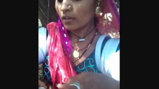 A South Asian woman creates a recording of her attractive physique for a man's enjoyment