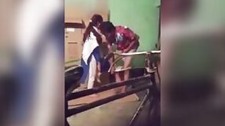 Desi MMC sex leaked teacher fucks student in the warehouse for good grades