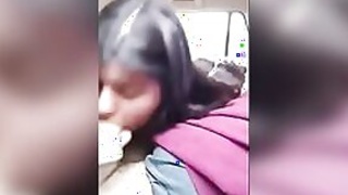 Cute college student enjoys some hardcore sex in the backseat of her car