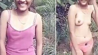 Open Desi mms clip of tiny Indian girl caught posing naked for lover