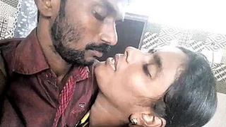 Passionate lovemaking of an Indian couple