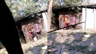 Indian beauty getting dressed up