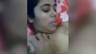 Naked Desi got fat when hubby drilled her wet vagina hard.