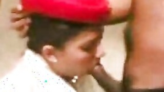 Desi Indian Stewardess Gives Blowjob to Passenger Scandal