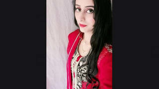 Dissatisfied Pakistani spouse reveals and stimulates her breasts and genitalia