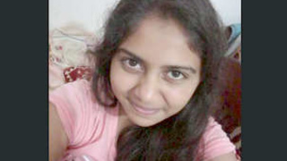 Indian adorable girl records video for boyfriend