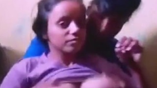 A brother and sister's intimate encounter with large breasts