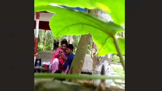 Indian wife's romantic encounter in the park