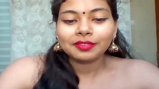 Indian bhabi's seductive performance on live webcam