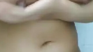 Selfies of Bhabi with a cistern of hot milk