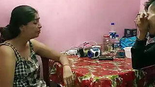 Hot young Indian madam has hard sex with a teenage student! Please, Mom, not today!!!