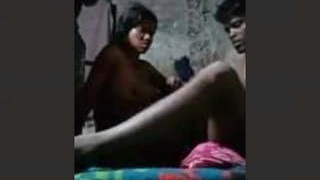 Indian village couple engages in sexual activity