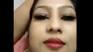 Sensual breast massage at home with a Bengali sister