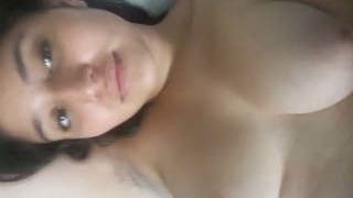 Stunning young woman records herself in this NRI production