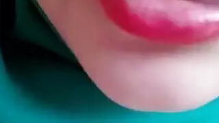 Girl in Hijabi Sucks And Tastes Her Own Milk From Her Big Tits