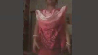 New self-shot video of busty Boudi undressing