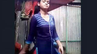 Beautiful village girl's intimate video for her partner