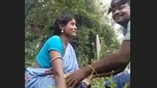 Indian couple engages in outdoor sex