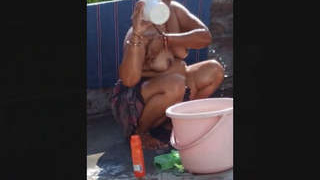 Indian housewife's secret bathing recorded by intrusive husband