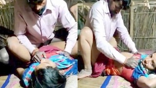 A couple from an Indian village engages in sexual activity during the night