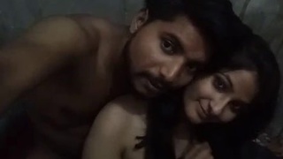 Simran's intimate home video recording of her sensual MMS
