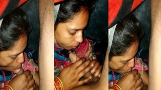 Indian aunt gives oral pleasure