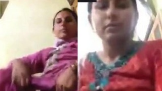 Indian sister broadcasting herself on camera