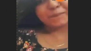Indian woman displays breasts on video call