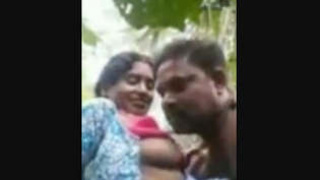 Desi village couple's outdoor encounter captured on camera with a unique twist