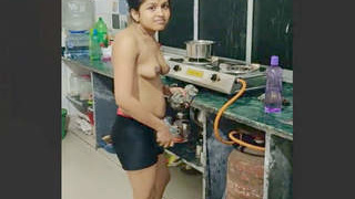Charming young woman from Bangladesh undresses on camera